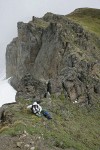 Richard Ramsden examines Sulphur Buckwheat on Chowder Ridge