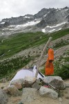 Climber's camp in Boston Basin