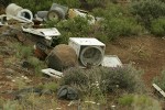 Purple Sage w/ junked washing machines & other trash